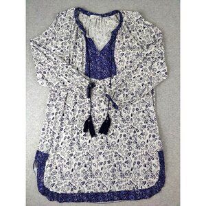 Cooper St. Long Sleeve Floral Minin Dress Women's Size 14 Cottagecore Peasant